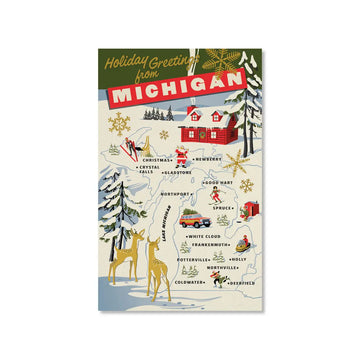 Holiday Greetings from Michigan Cards