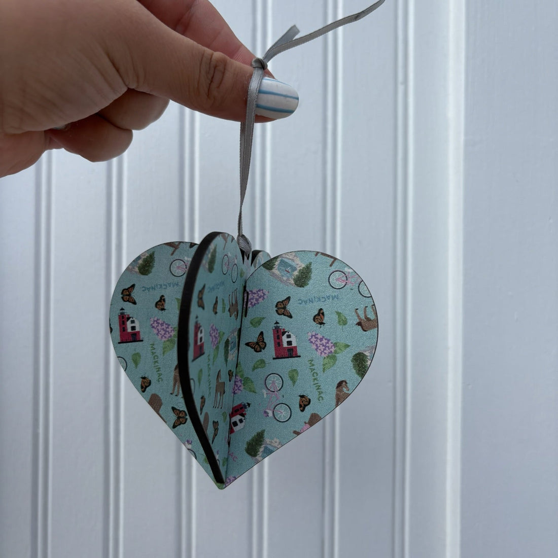 Mackinac Heart Ornament