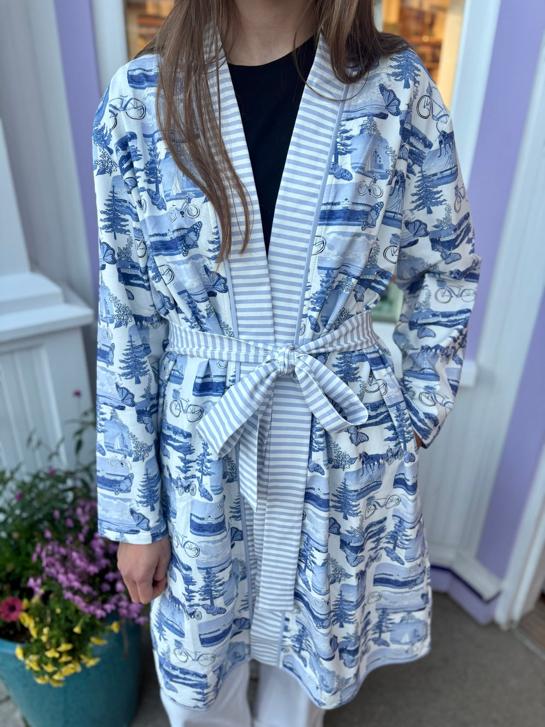Mackinac Postcard Robe | LL x Leland Gal