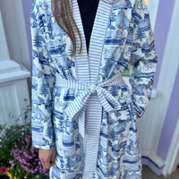 Mackinac Postcard Robe | LL x Leland Gal