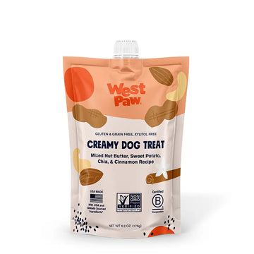 Nut Butter, Sweet Potato, and Chia Seed Creamy Dog Treat