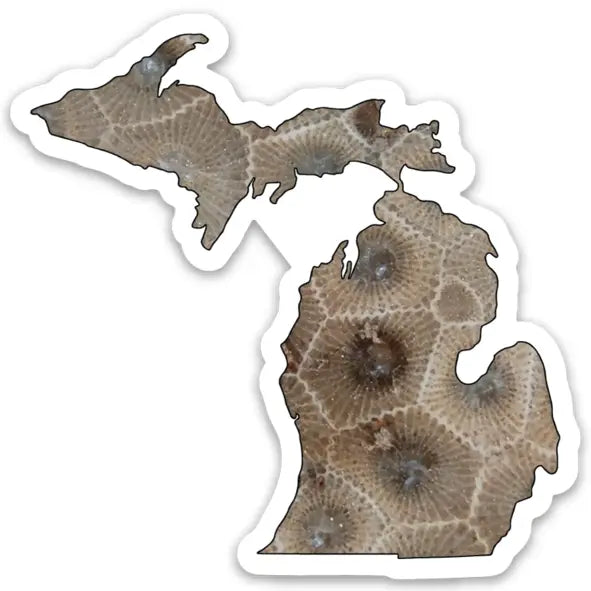 Michigan Petoskey Stone Sticker