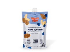 Nut Butter, Blueberry, and Chia Seed Creamy Dog Treat