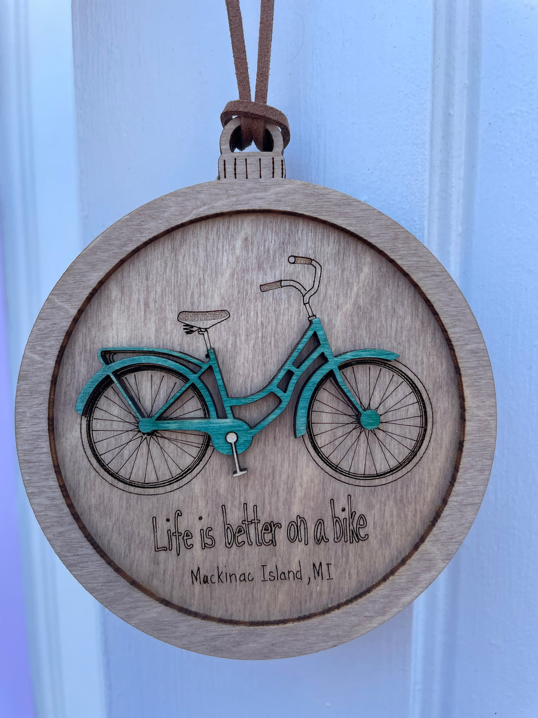 Wooden Mackinac Ornament | Red Cabin Studio