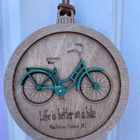 Wooden Mackinac Ornament | Red Cabin Studio