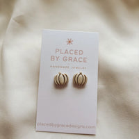 Placed by Grace Designs | Pumpkin Stud Earrings