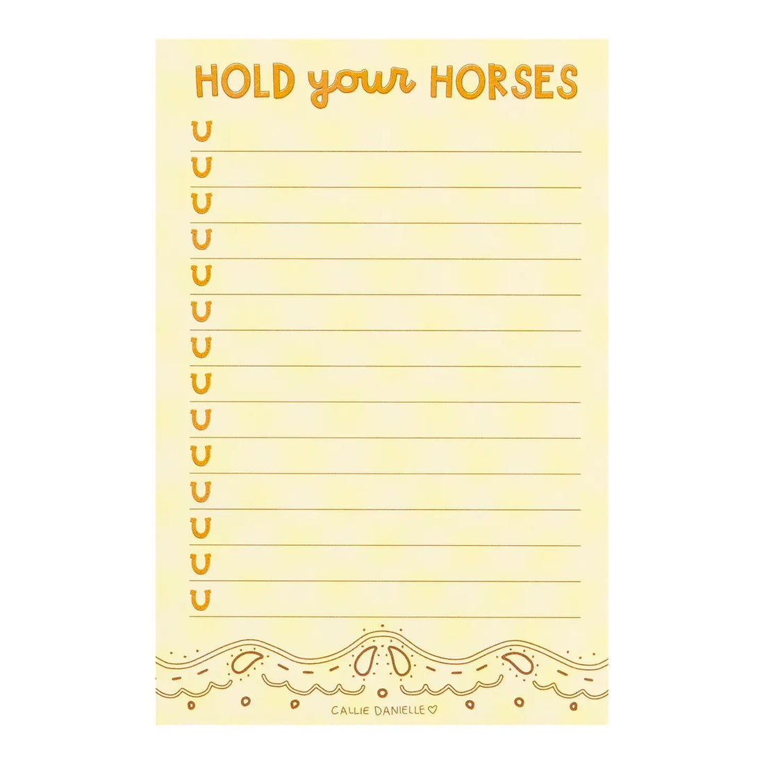 Hold Your Horses Notepad