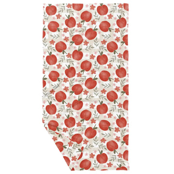 Plaid Apple Sided Waffle Dish Towel