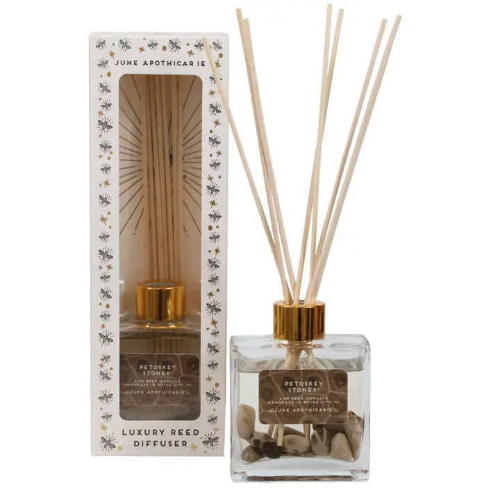 Petoskey Stones 4 oz Luxury Reed Diffuser- Michigan
