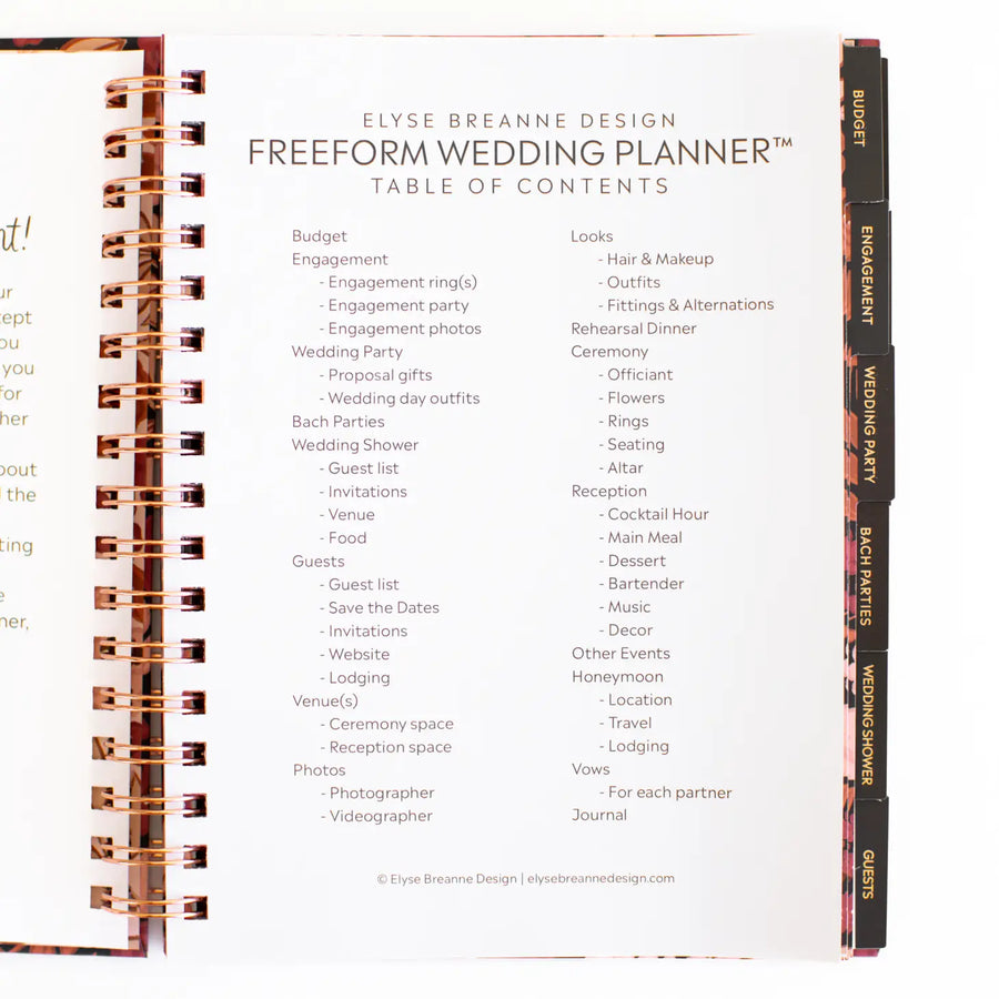 Elyse Breanne Design I Freeform Wedding Planner™ + Keepsake Box