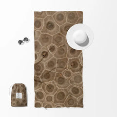Petoskey Stones Double Sided Quick Dry Beach Towel