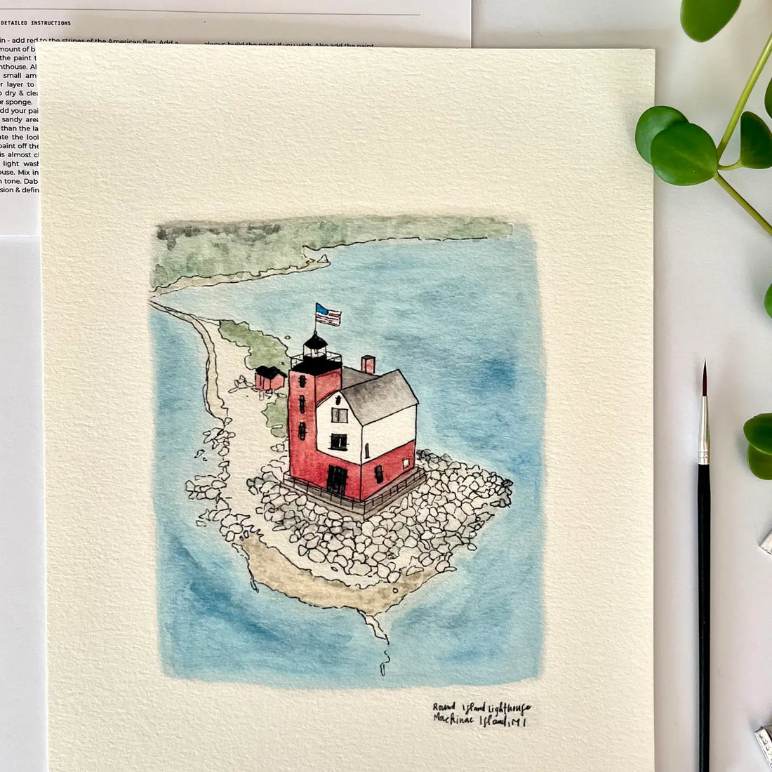 Mackinac Island Lighthouse - Michigan Lighthouse Diy Kit