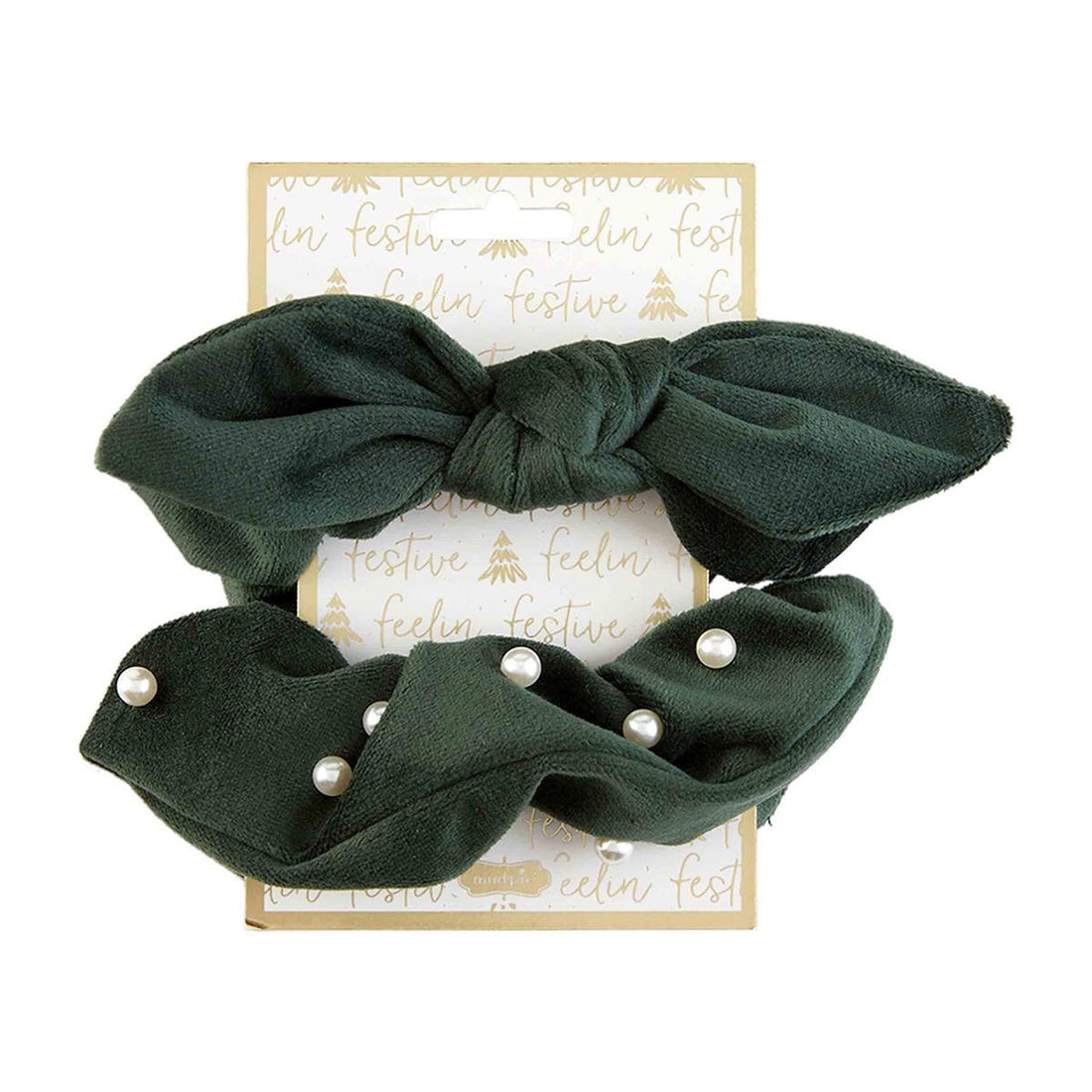 Pearl Velvet Scrunchie Sets