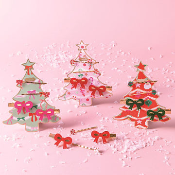 Holiday Bow Hair Clip Sets