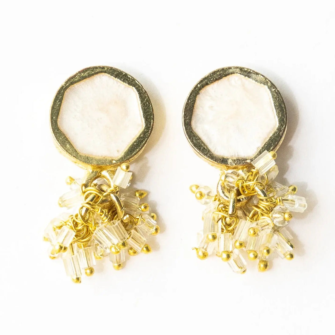 White Kimberly Enamel Earring