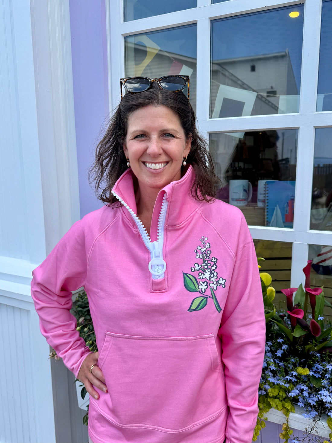 Pink Lilac Zip Up | LL X Leland Gal