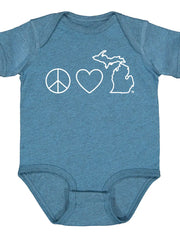 Peace Love Michigan Baby