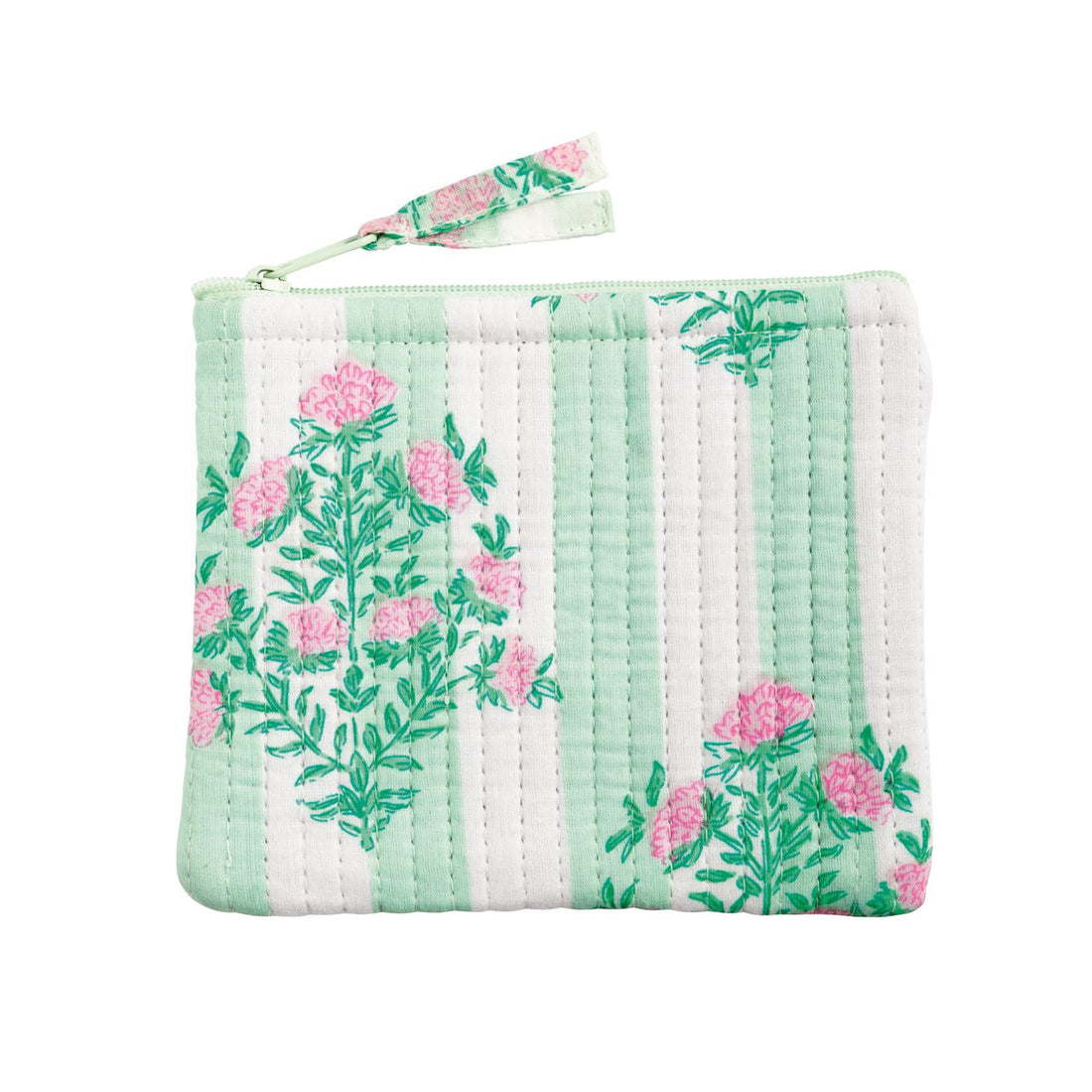 Dahlia Green Block Print Small Case
