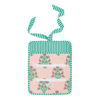 Blush Block Print Jewelry Roll