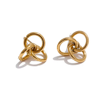 Gold Knot (Twist) Studs