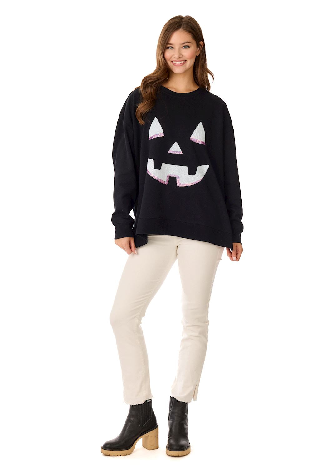 Jack-O-Lantern Sparkle Sweatshirt