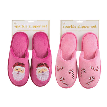 Holiday Sparkle Slippers
