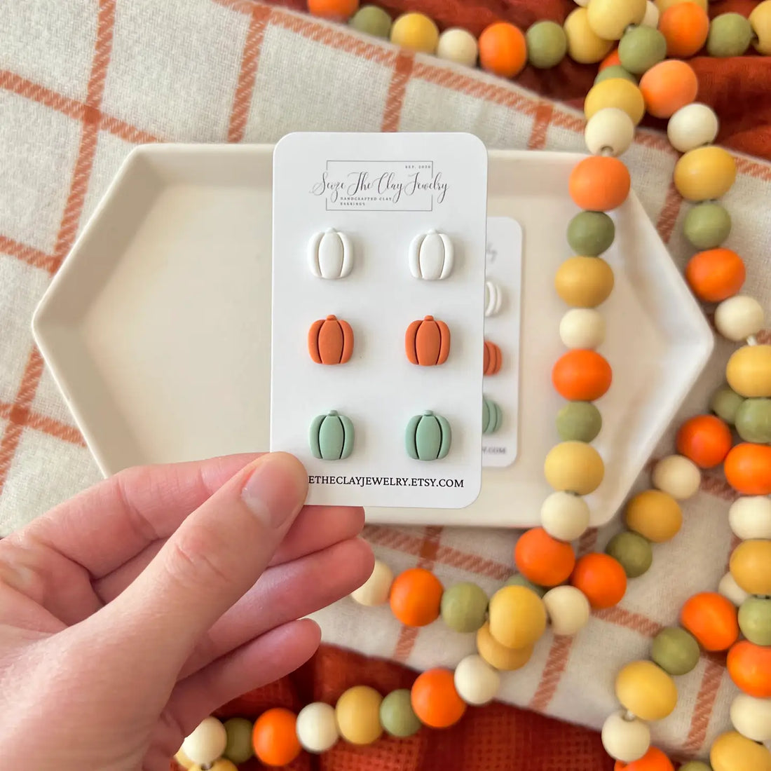 Classic Pumpkin Studs