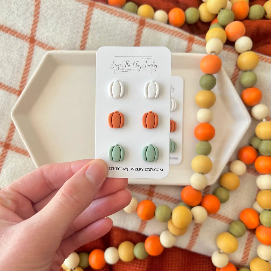 Classic Pumpkin Studs