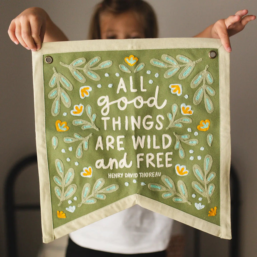 Wild & Free Canvas Banner