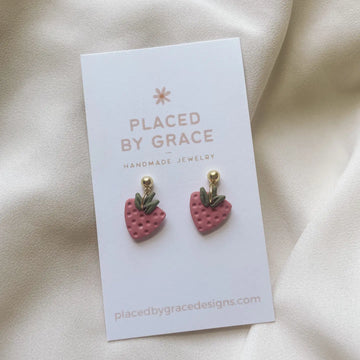 Placed by Grace Designs | Mini Strawberry Dangle