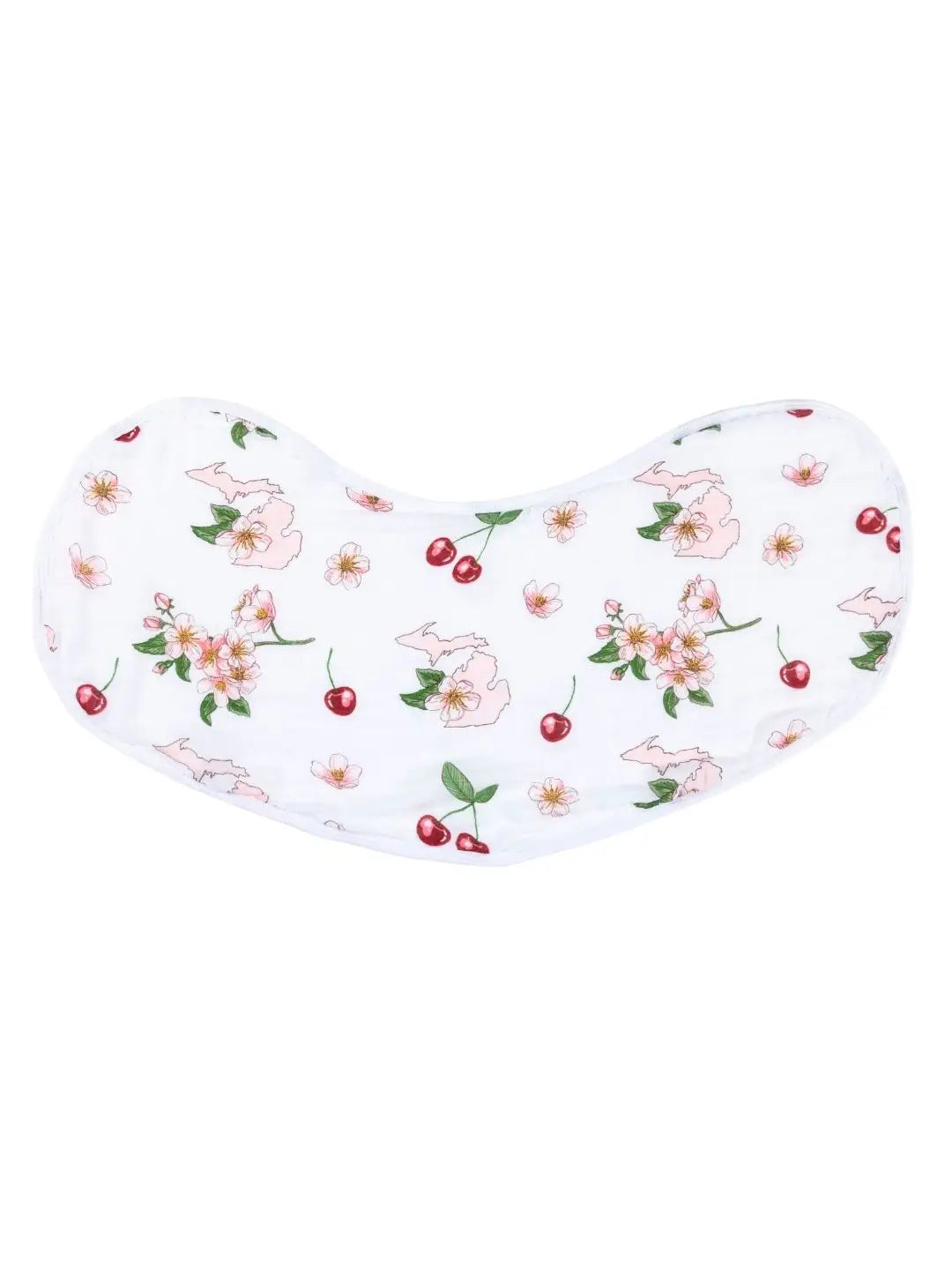 Michigan Baby Burp and Bib - Floral