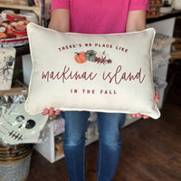There's No Place Like Mackinac in the Fall Pillow