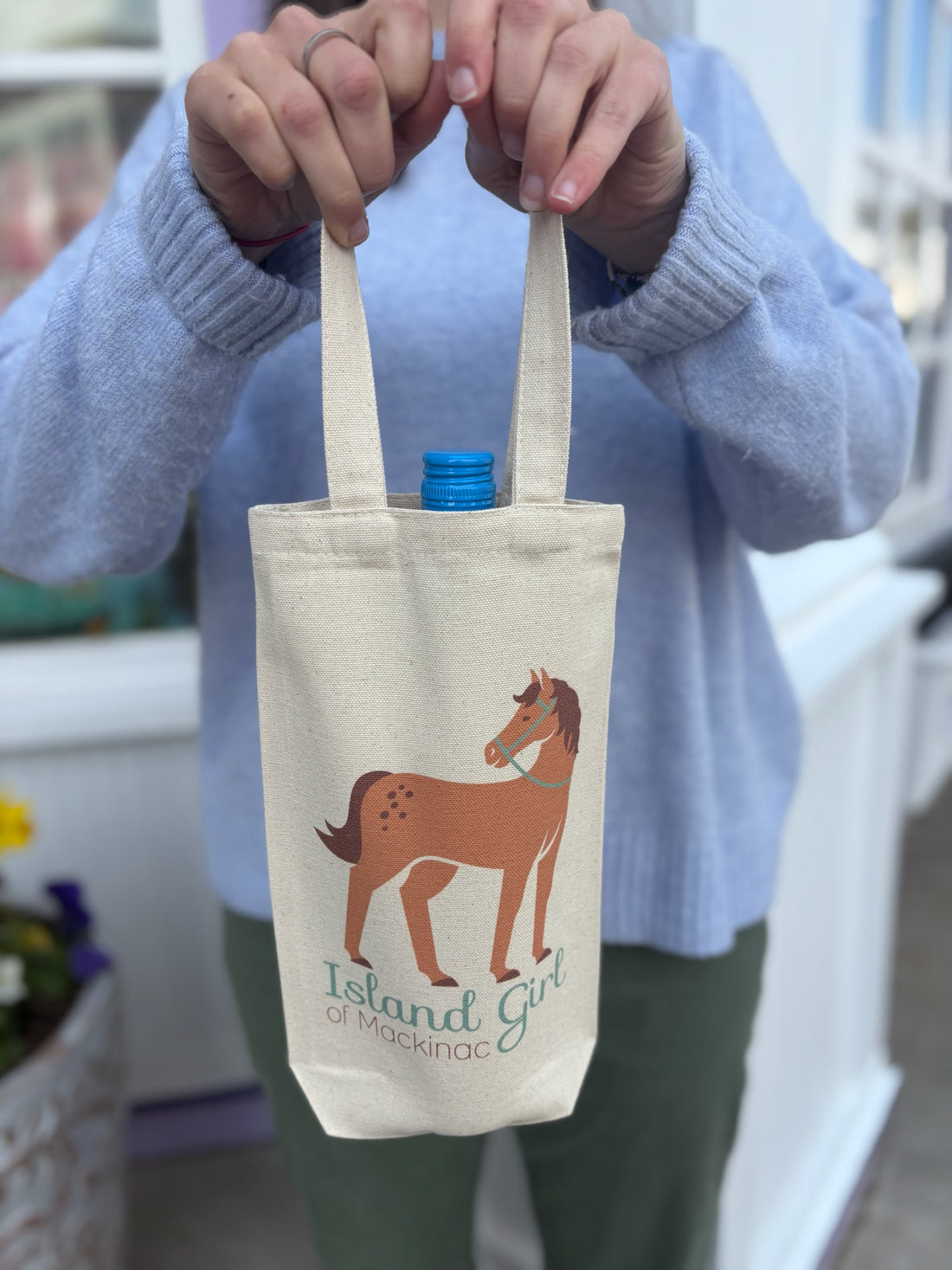 Horse Island Girl Tote Bag