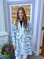 Mackinac Postcard Robe | LL x Leland Gal