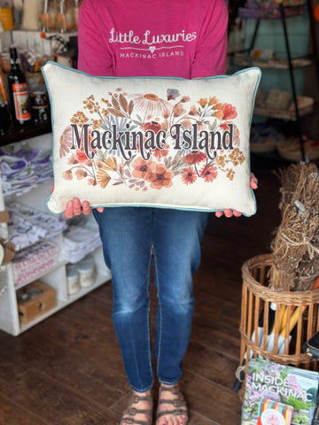 Mackinac Fall Floral Pillow