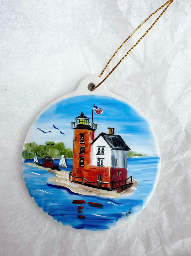 Hand Painted Mackinac Island Ornaments