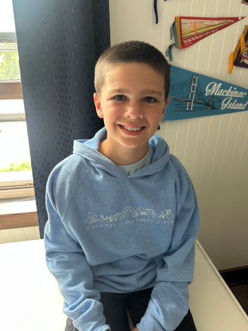 Mackinac Is My Happy Place Youth Sweatshirt