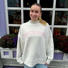 Oatmeal Mackinac Mock Neck