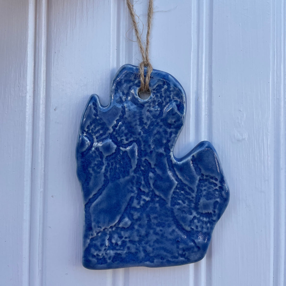 Michigan Sapphire Pottery Ornament