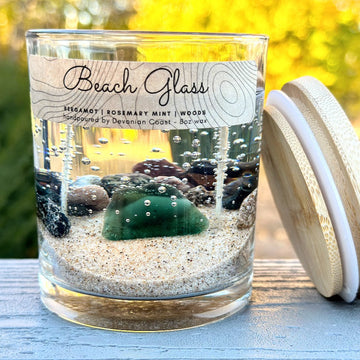 Beach Glass Gel Candle