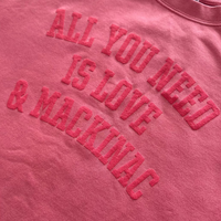 All You Need Is Love & Mackinac Puff Print Sweatshirt