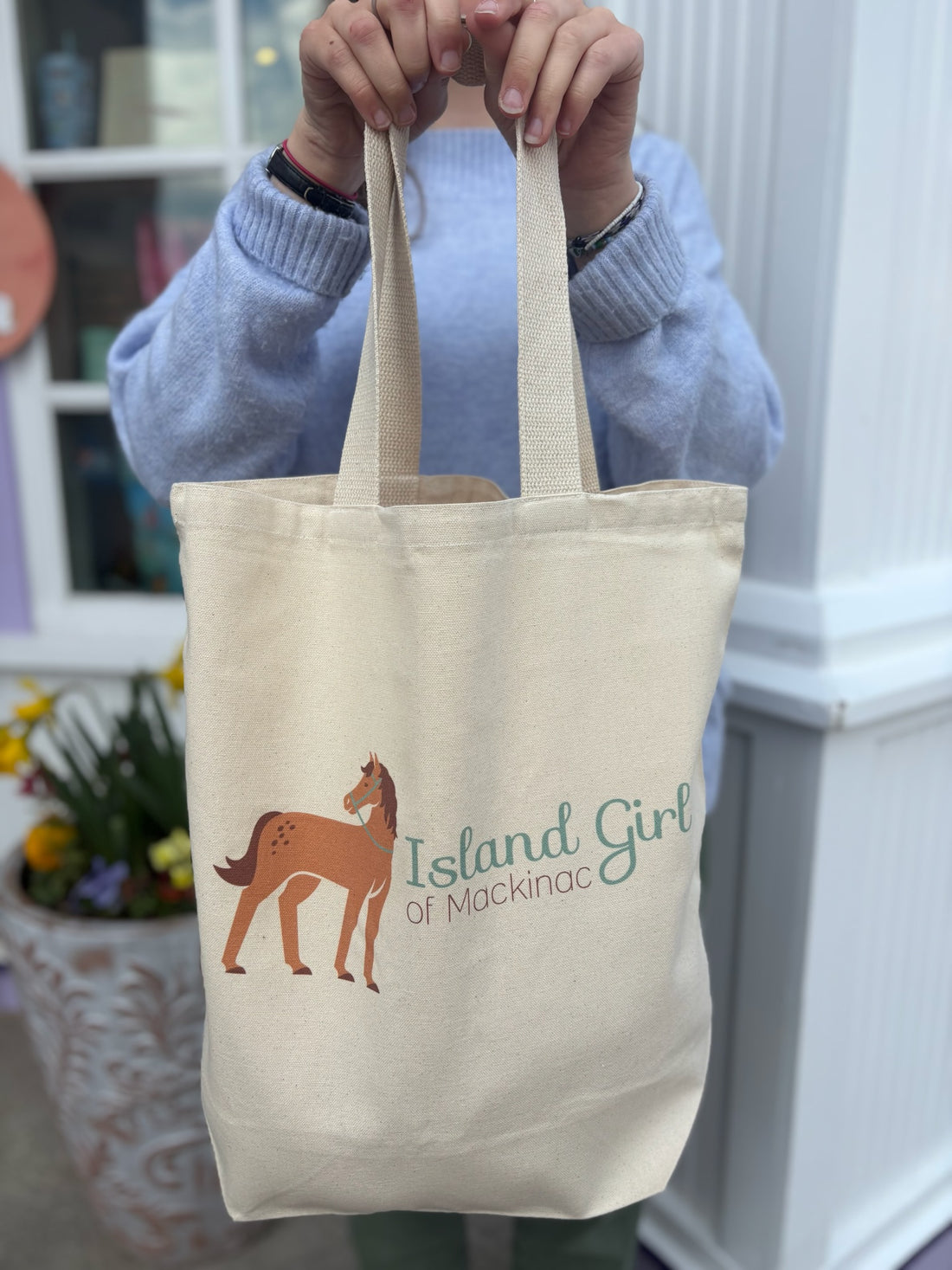 Horse Island Girl Tote Bag