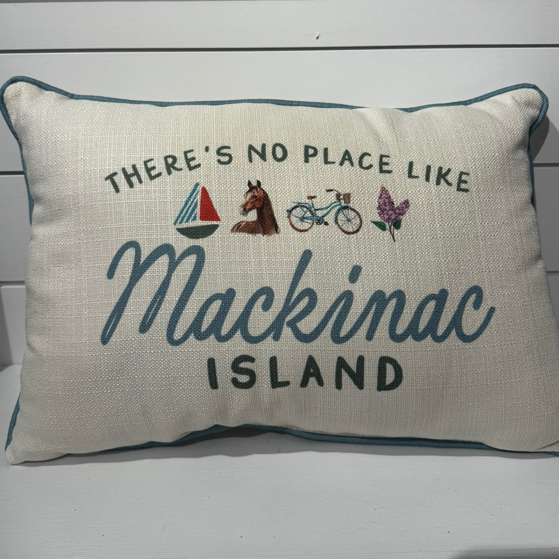 Mackinac Icons Pillow