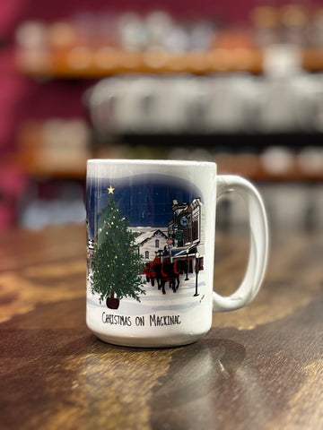 Christmas on Mackinac Mug | Red Cabin Studio