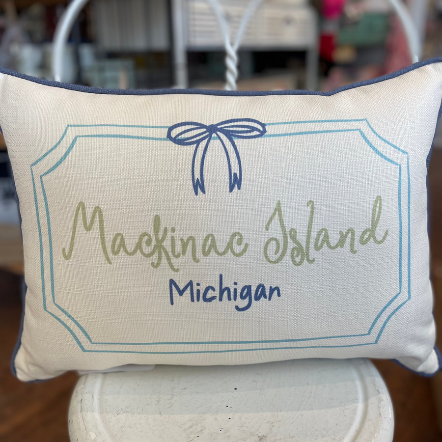 Mackinac Bow Pillow