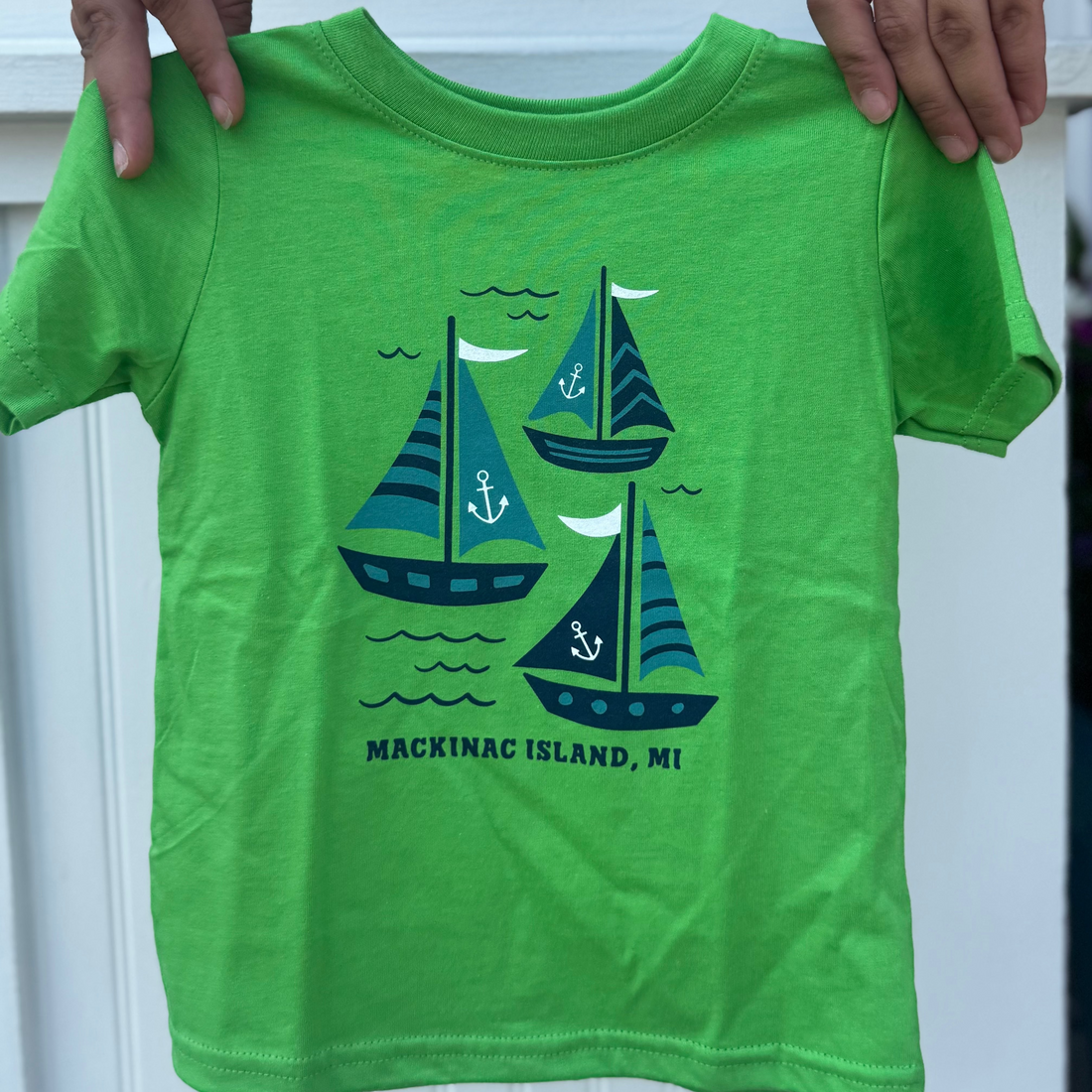 Green Sailboat Youth T-Shirt