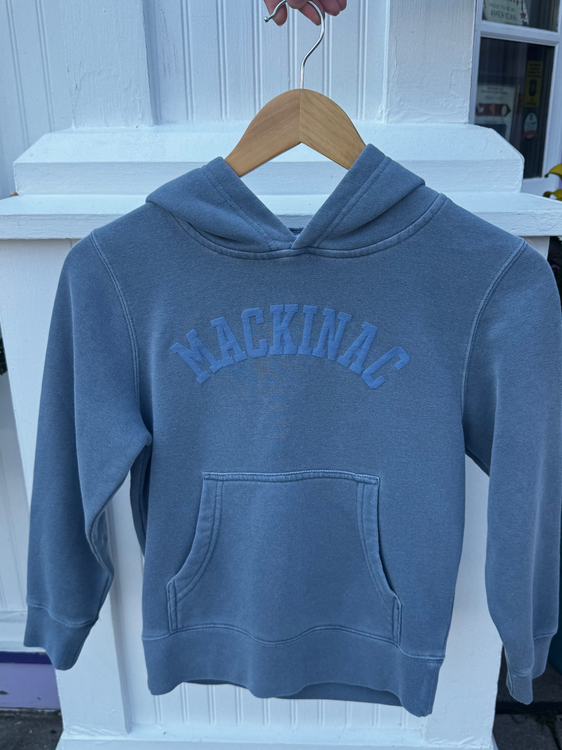 Mackinac Youth Puff Blue Hoodie