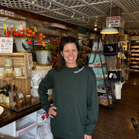 Dark Green Mackinac Embroidered Crewneck