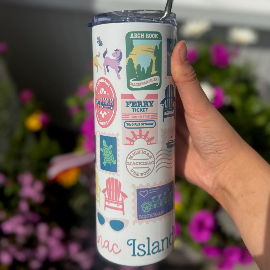 Island Girlfriends Skinny Tumbler