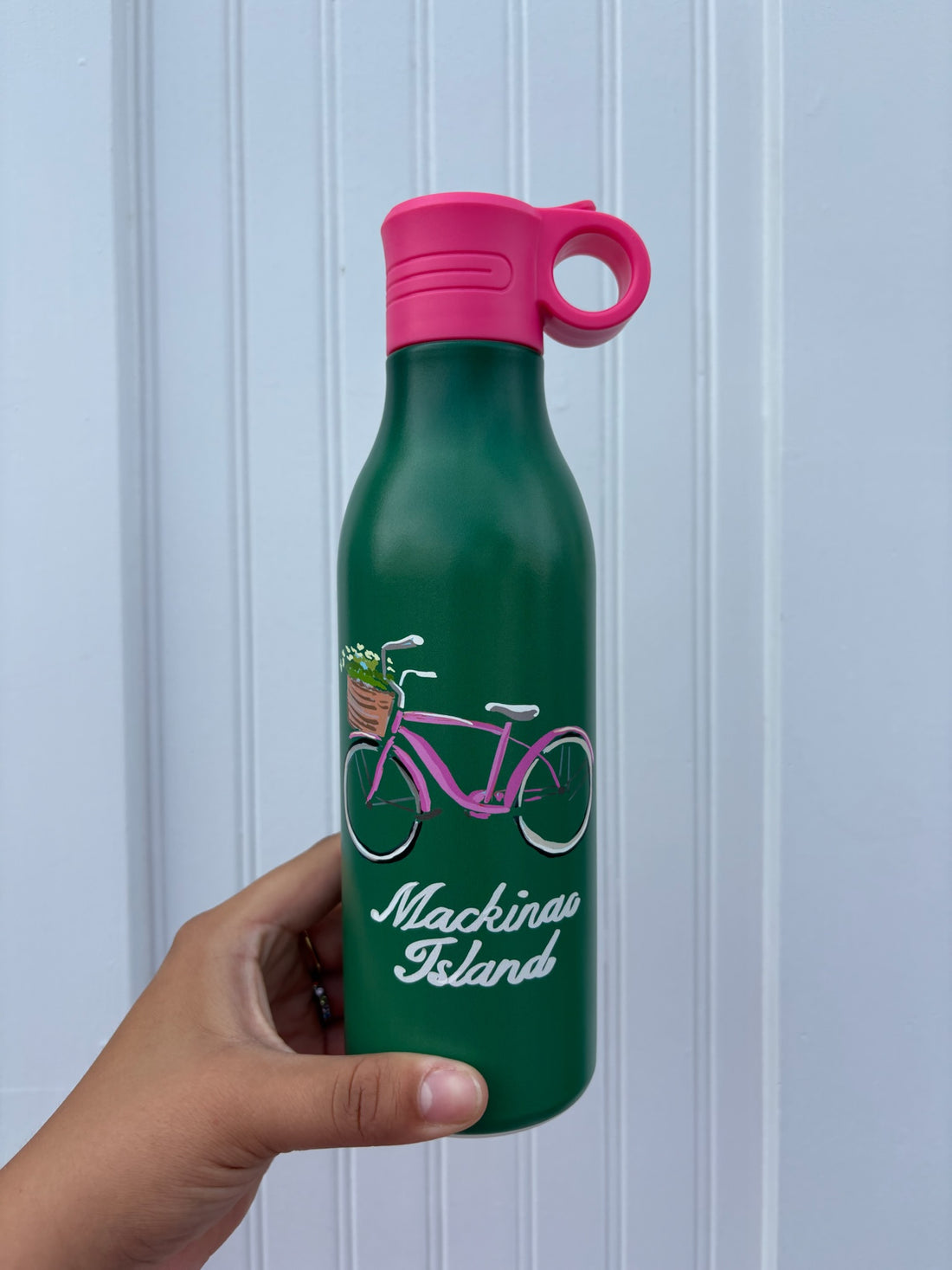 Pink Bike Water Bottle | LL X Leland Gal